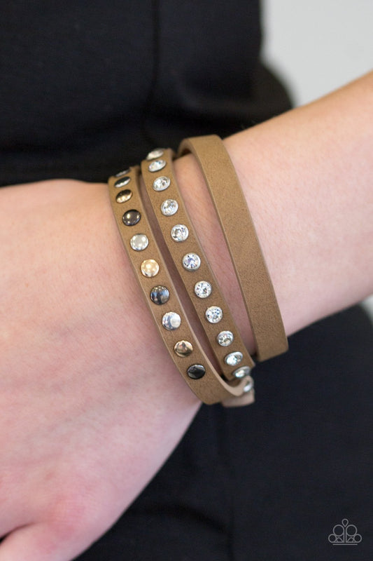 Catwalk Casual-brown-Paparazzi bracelet