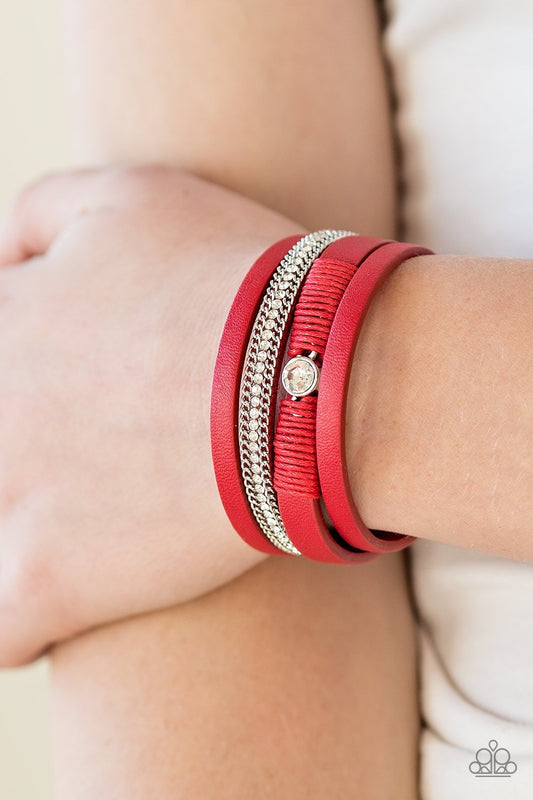 Catwalk Craze - red - Paparazzi bracelet