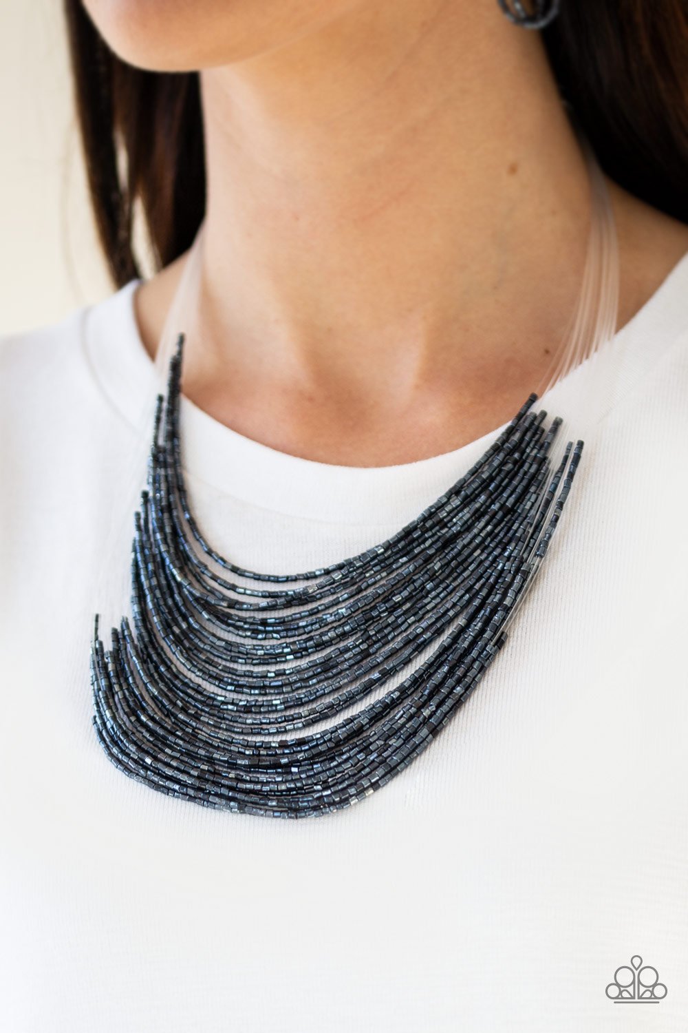 Catwalk Queen - blue - Paparazzi necklace