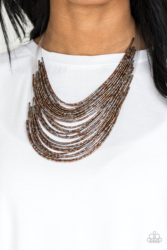 Catwalk Queen-multi-Paparazzi necklace