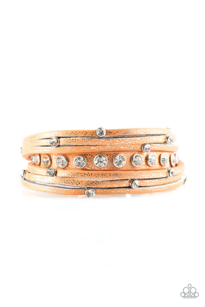 Catwalk It Off - orange - Paparazzi bracelet