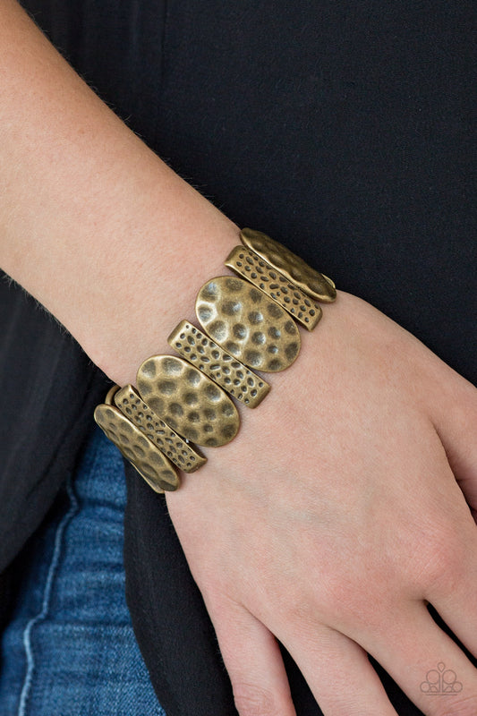 Cave Cache - brass - Paparazzi bracelet