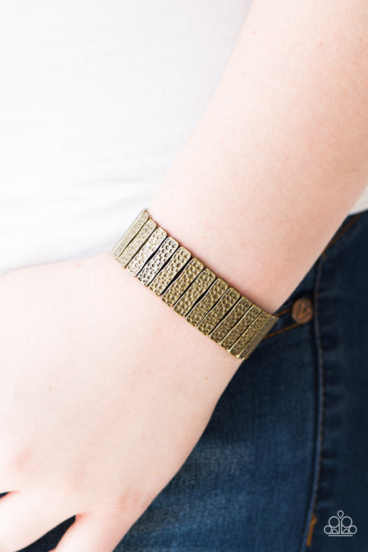 Cave Wear - brass - Paparazzi bracelet