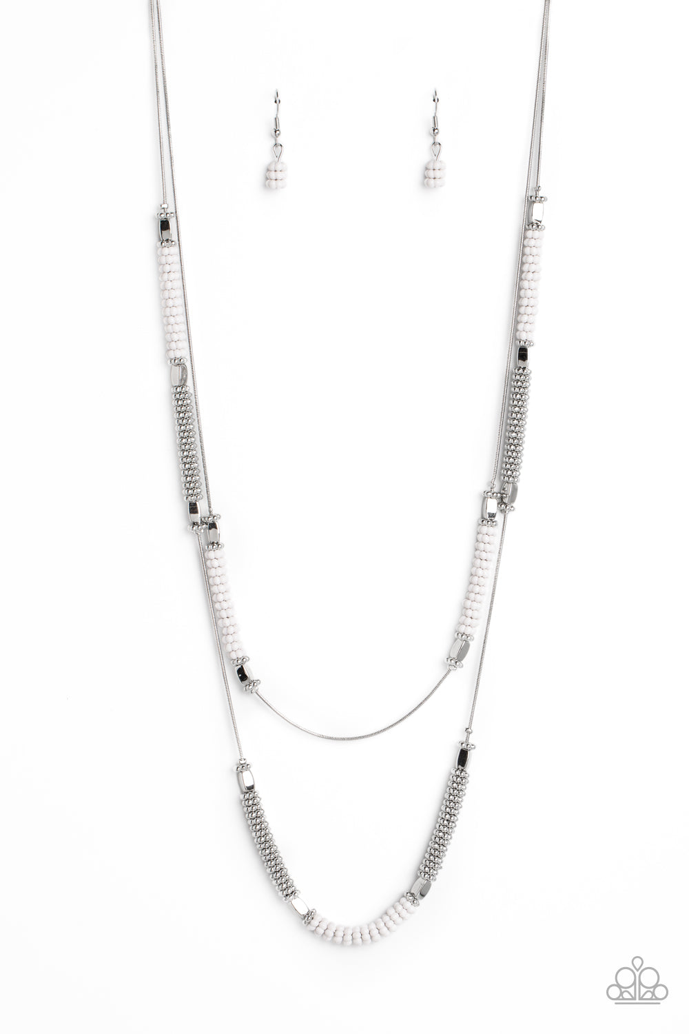 Caviar Chic - white - Paparazzi necklace