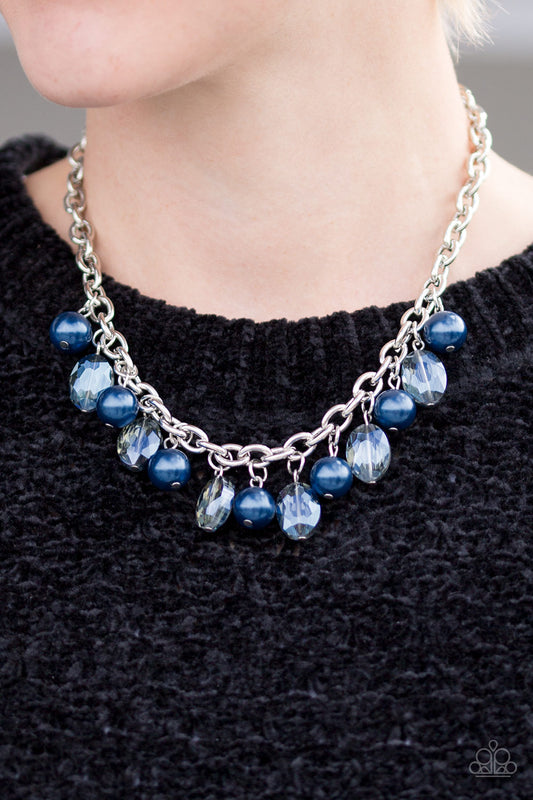 Celebrity Status - blue - Paparazzi necklace