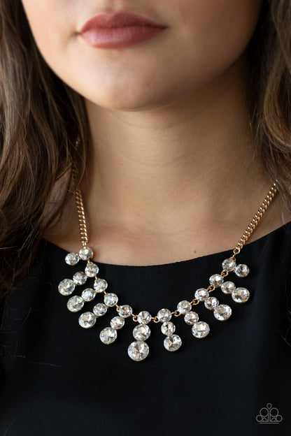 Celebrity Couture - gold - Paparazzi necklace