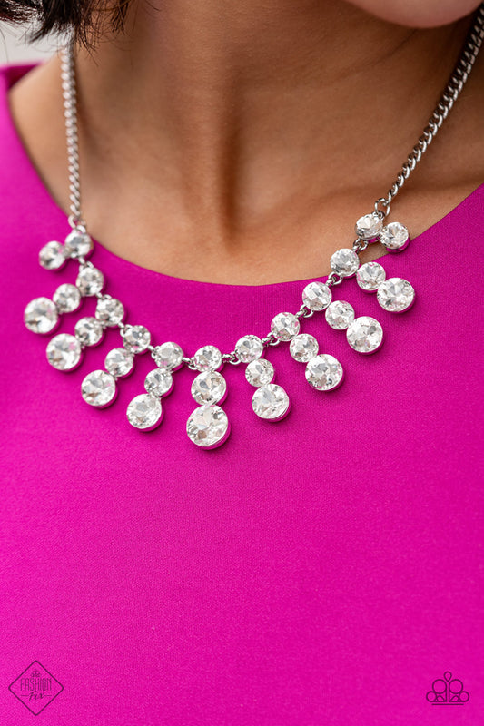 Celebrity Couture - white - Paparazzi necklace