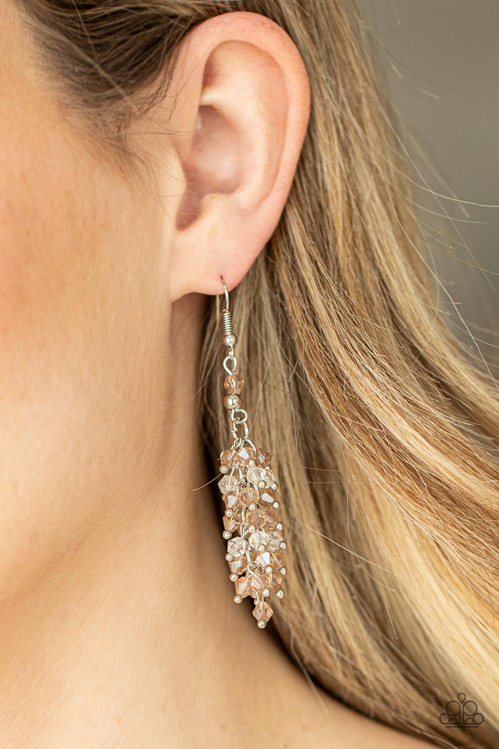 Celestial Chandeliers - brown - Paparazzi earrings