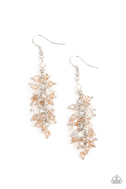 Celestial Chandeliers - brown - Paparazzi earrings