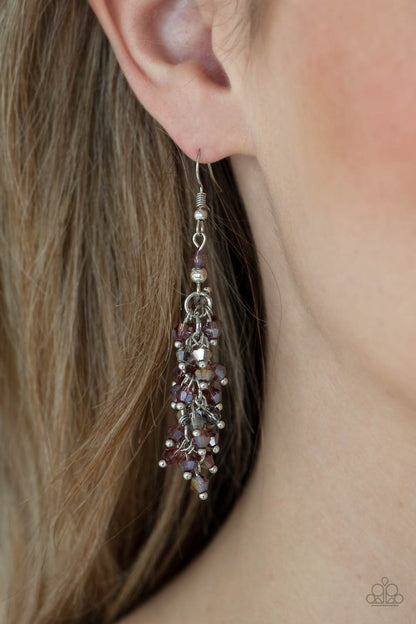 Celestial Chandeliers - purple - Paparazzi earrings