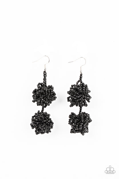 Celestial Collision - black - Paparazzi earrings