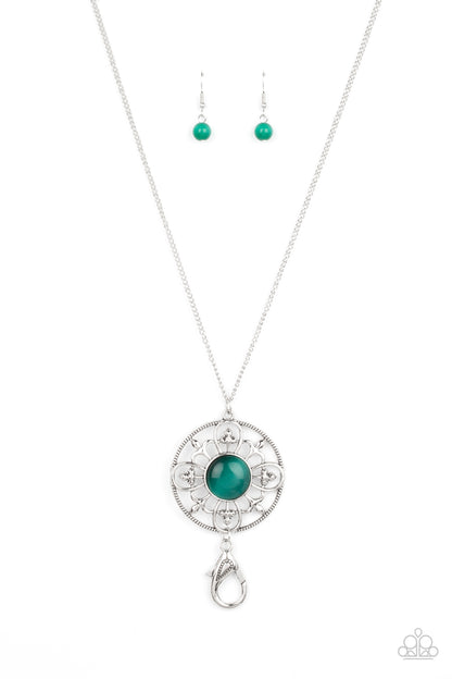 Celestial Compass - green - Paparazzi LANYARD necklace
