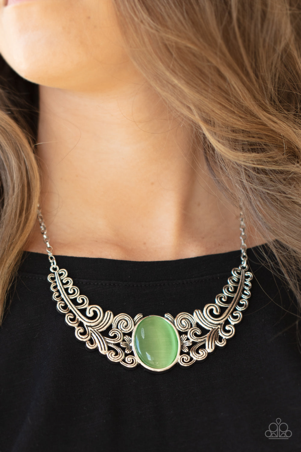 Celestial Eden - green - Paparazzi necklace