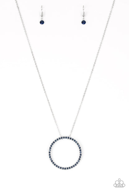 Center of Attention - blue - Paparazzi necklace