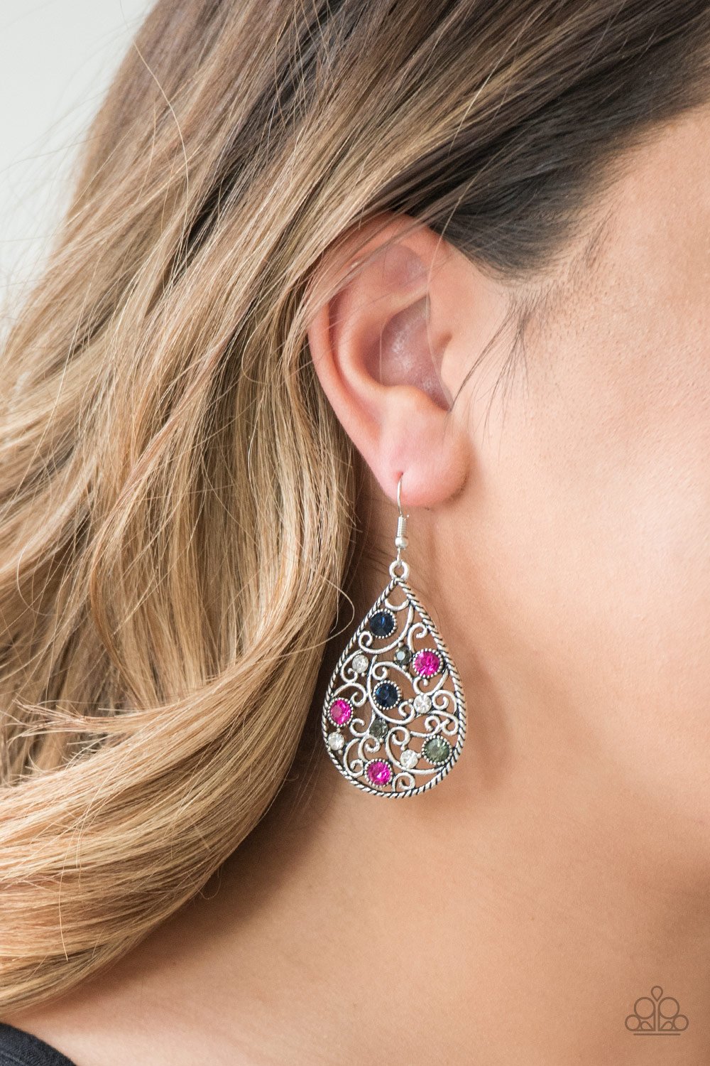 Certainly Courtier - multi - Paparazzi earrings
