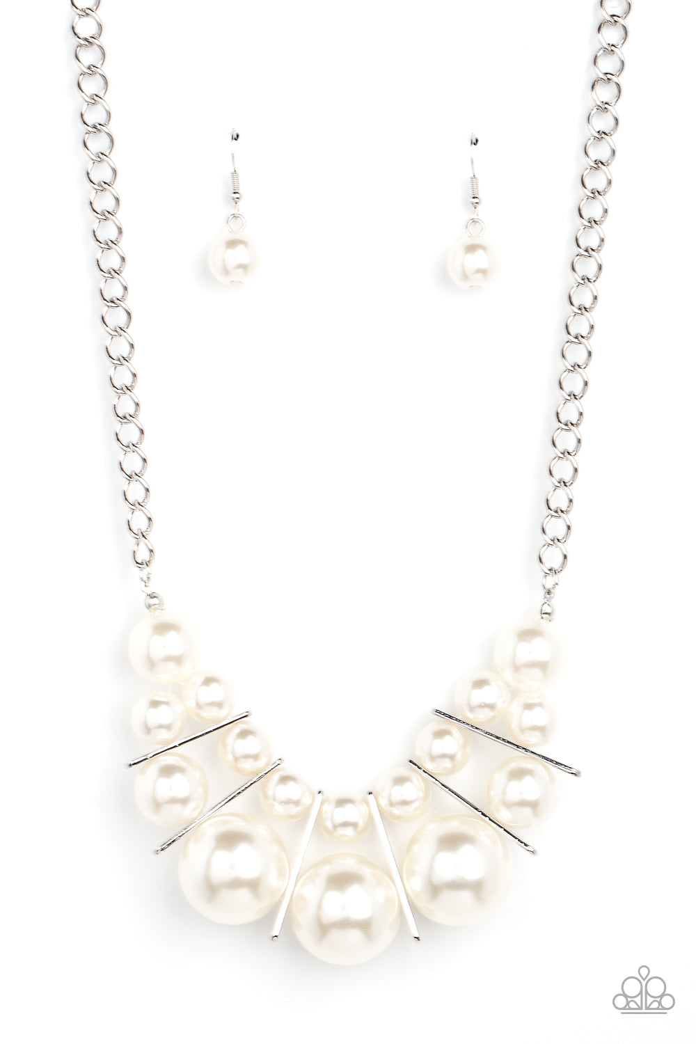 Challenge Accepted - white - Paparazzi necklace
