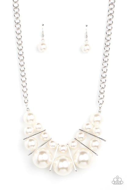 Challenge Accepted - white - Paparazzi necklace