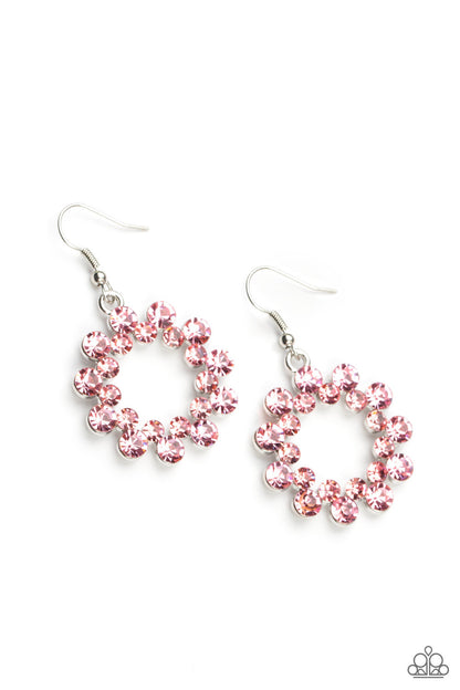 Champagne Bubbles - pink - Paparazzi earrings