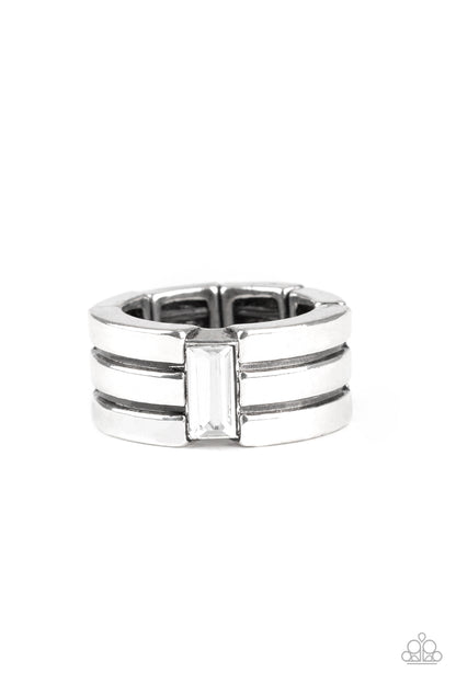 Champions Club - white - Paparazzi MENS ring