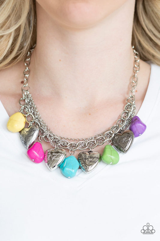 Change of Heart-multi-Paparazzi necklace