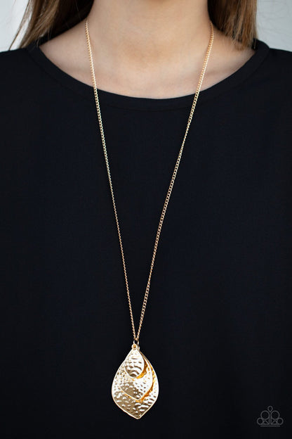 Changing Leaves-gold-Paparazzi necklace