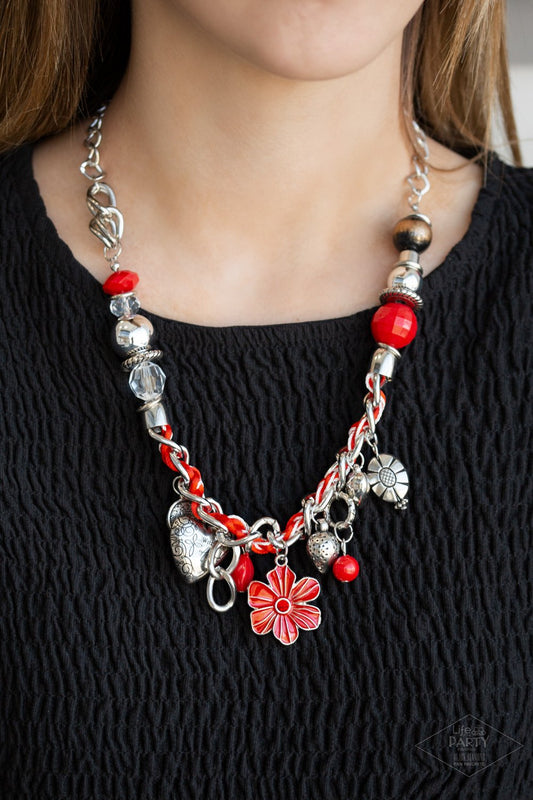 Charmed I Am Sure-red-Paparazzi necklace
