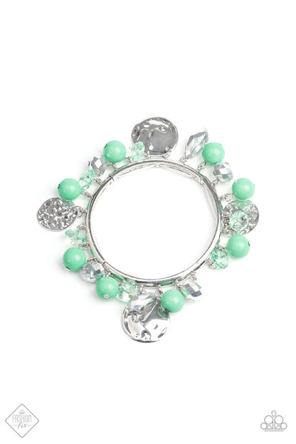 Charming Treasure - green - Paparazzi bracelet