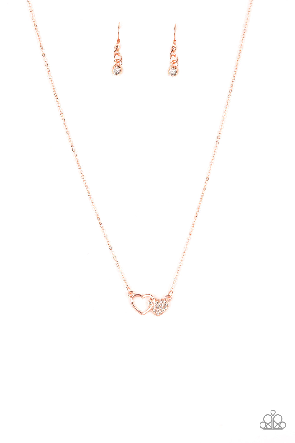 Charming Couple - copper - Paparazzi necklace