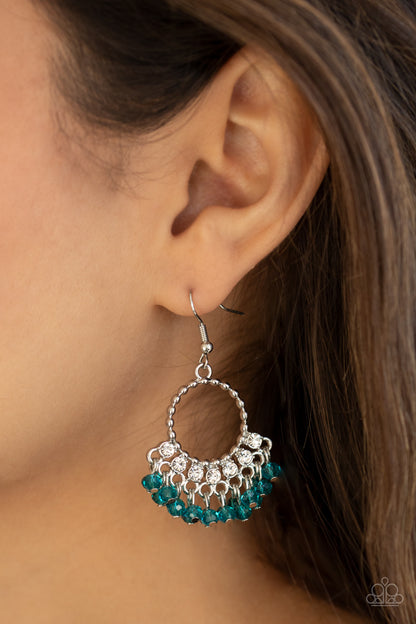 Charmingly Cabaret - blue - Paparazzi earrings