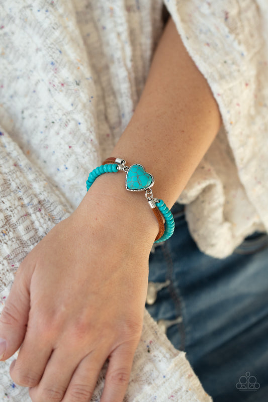 Charmingly Country - blue - Paparazzi bracelet