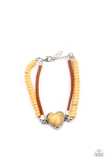 Charmingly Country - yellow - Paparazzi bracelet