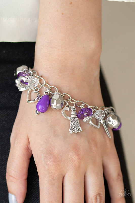 Charmingly Romantic-purple-Paparazzi bracelet
