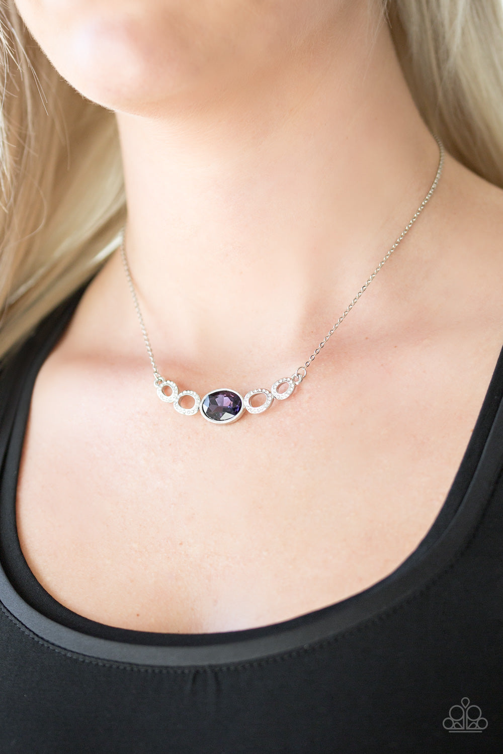 Cheers to Sparkle - purple - Paparazzi necklace