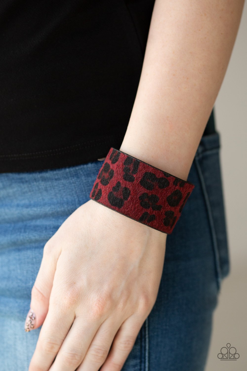 Cheetah Cabana-red-Paparazzi bracelet