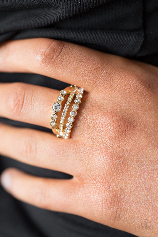 Cherish the Glitter - gold - Paparazzi ring