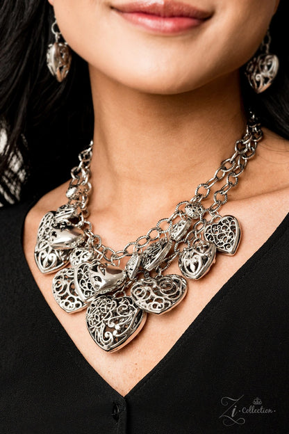 Cherish-silver-Paparazzi necklace
