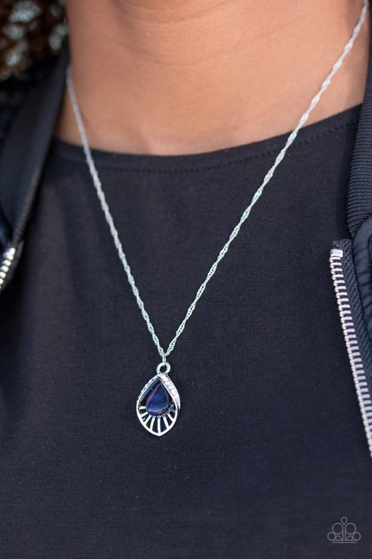 Cherished Treasure - blue - Paparazzi necklace