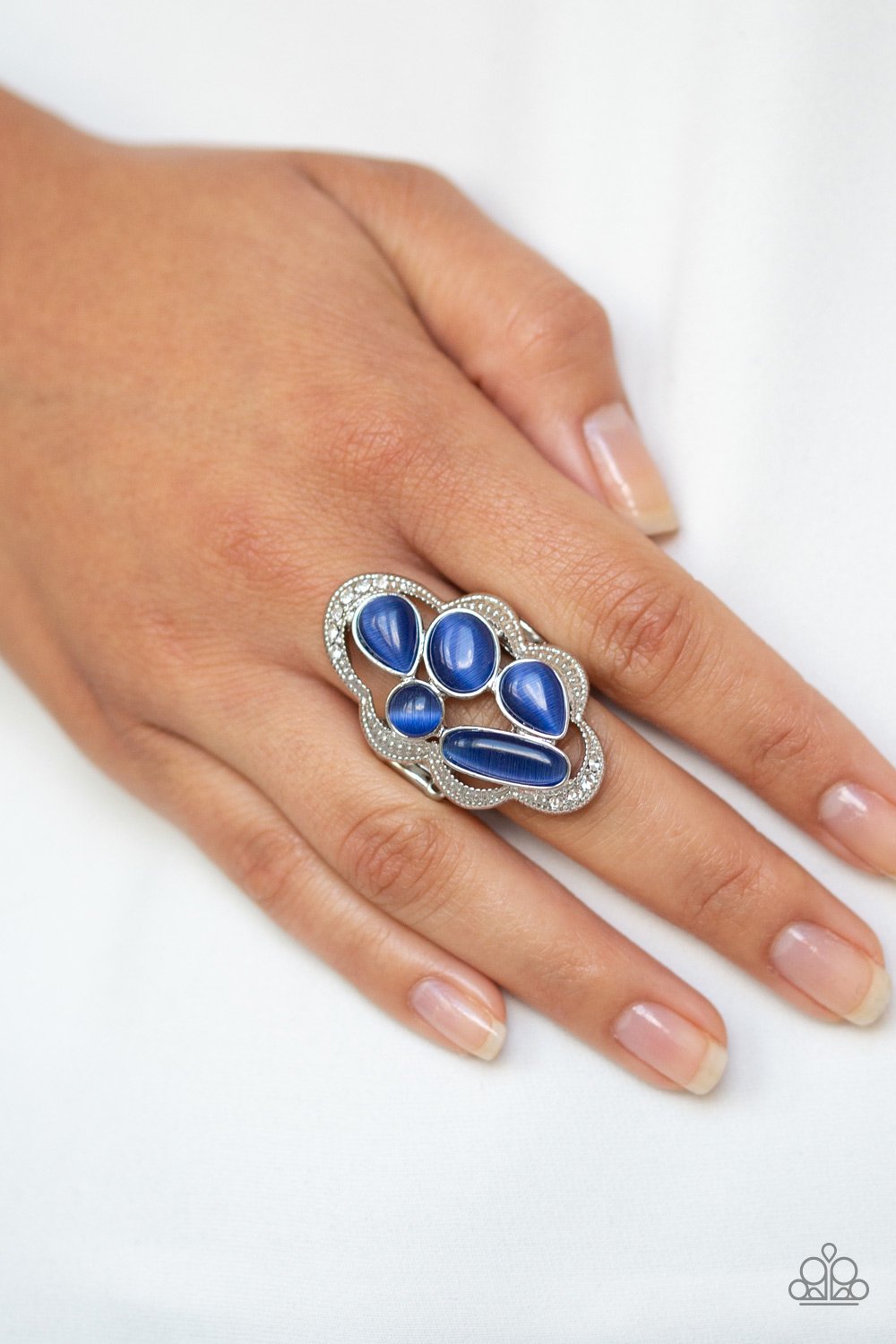 Cherished Collection-blue-Paparazzi ring