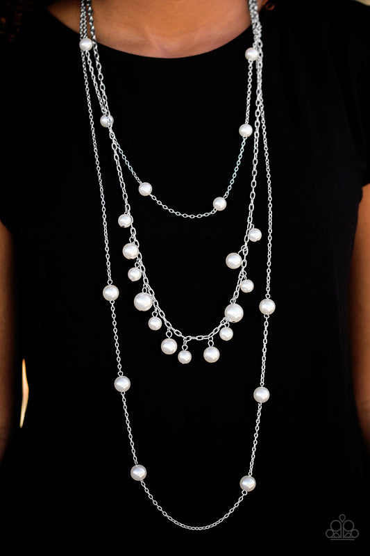 Chic-ing Revenge - white - Paparazzi necklace