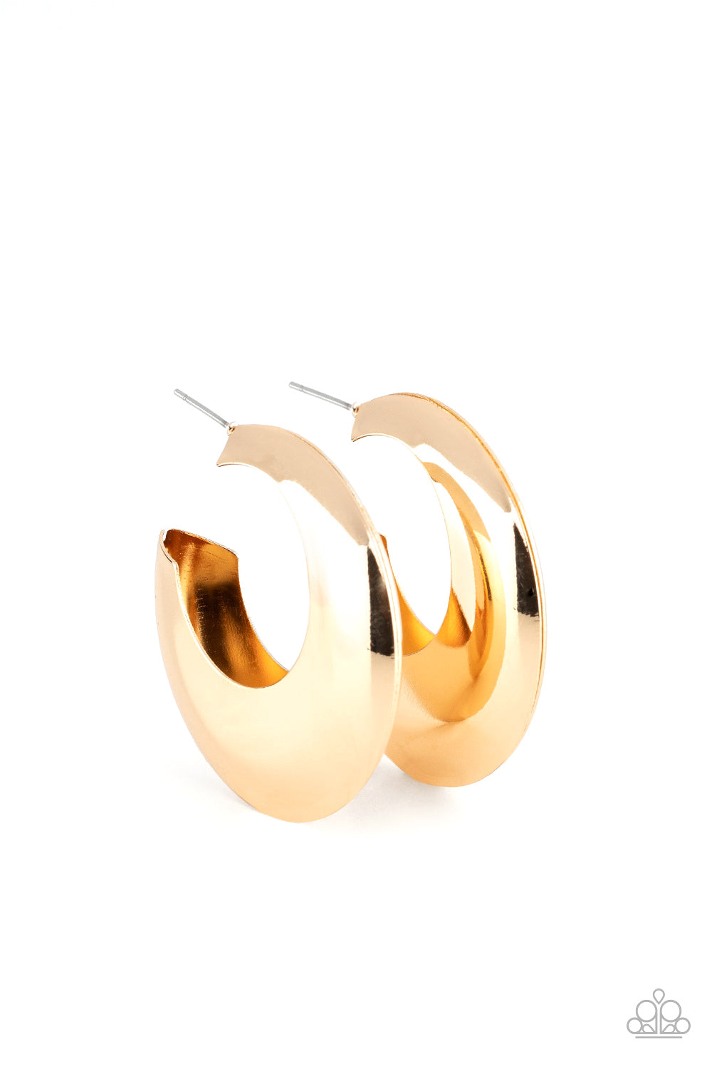 Chic CRESCENTO - gold - Paparazzi earrings