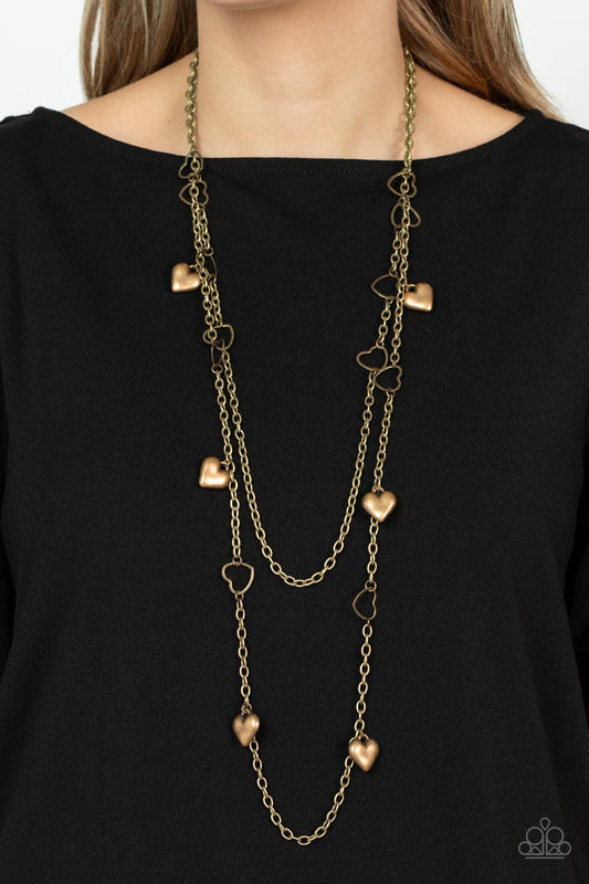 Chicly Cupid - brass - Paparazzi necklace