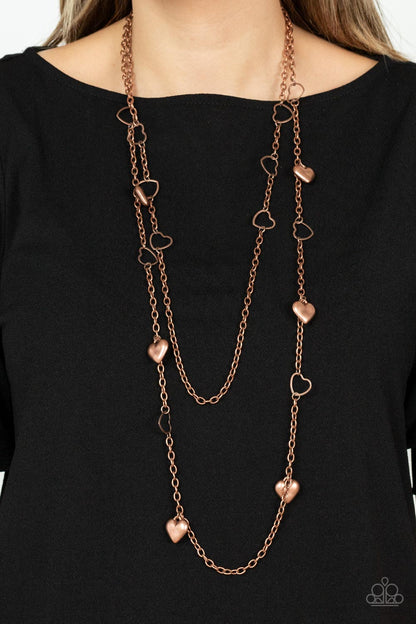 Chicly Cupid - copper - Paparazzi necklace