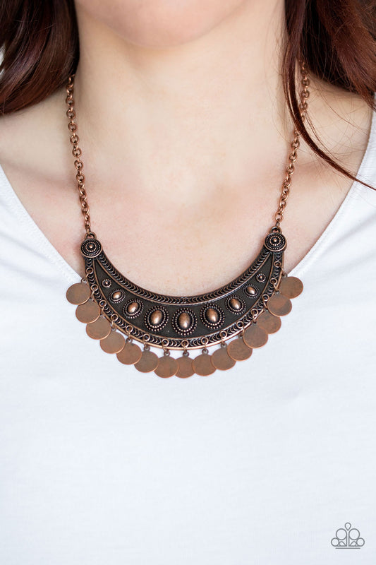 CHIMEs Up - copper - Paparazzi necklace