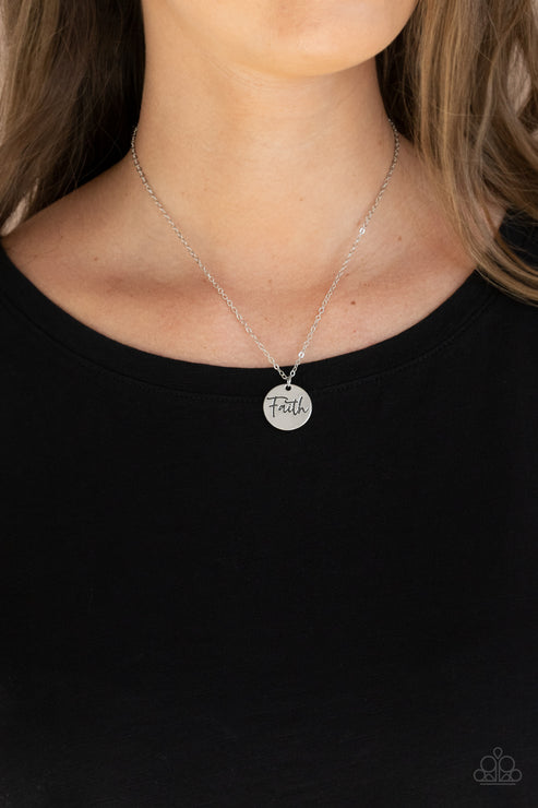 Choose Faith - silver - Paparazzi necklace – JewelryBlingThing