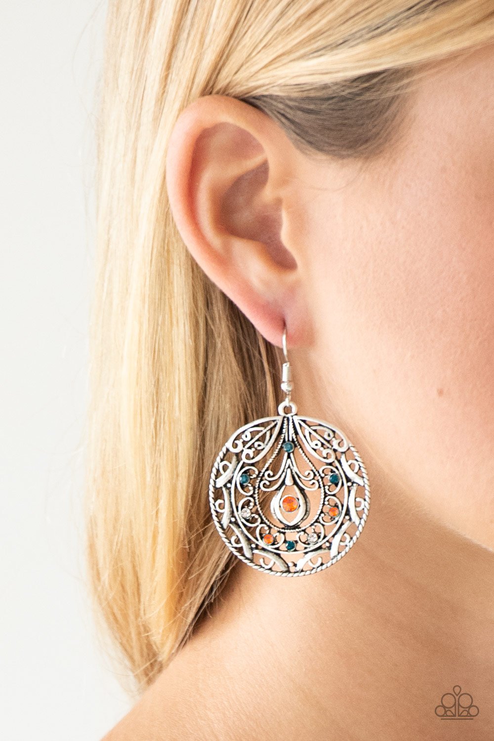 Choose to Sparkle-multi-Paparazzi earrings