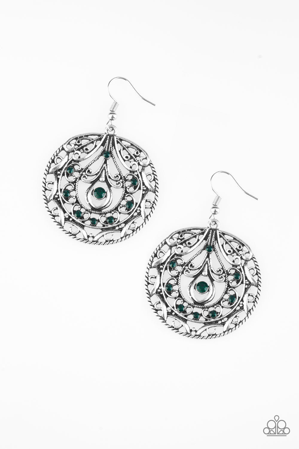 Choose to Sparkle - green - Paparazzi earrings