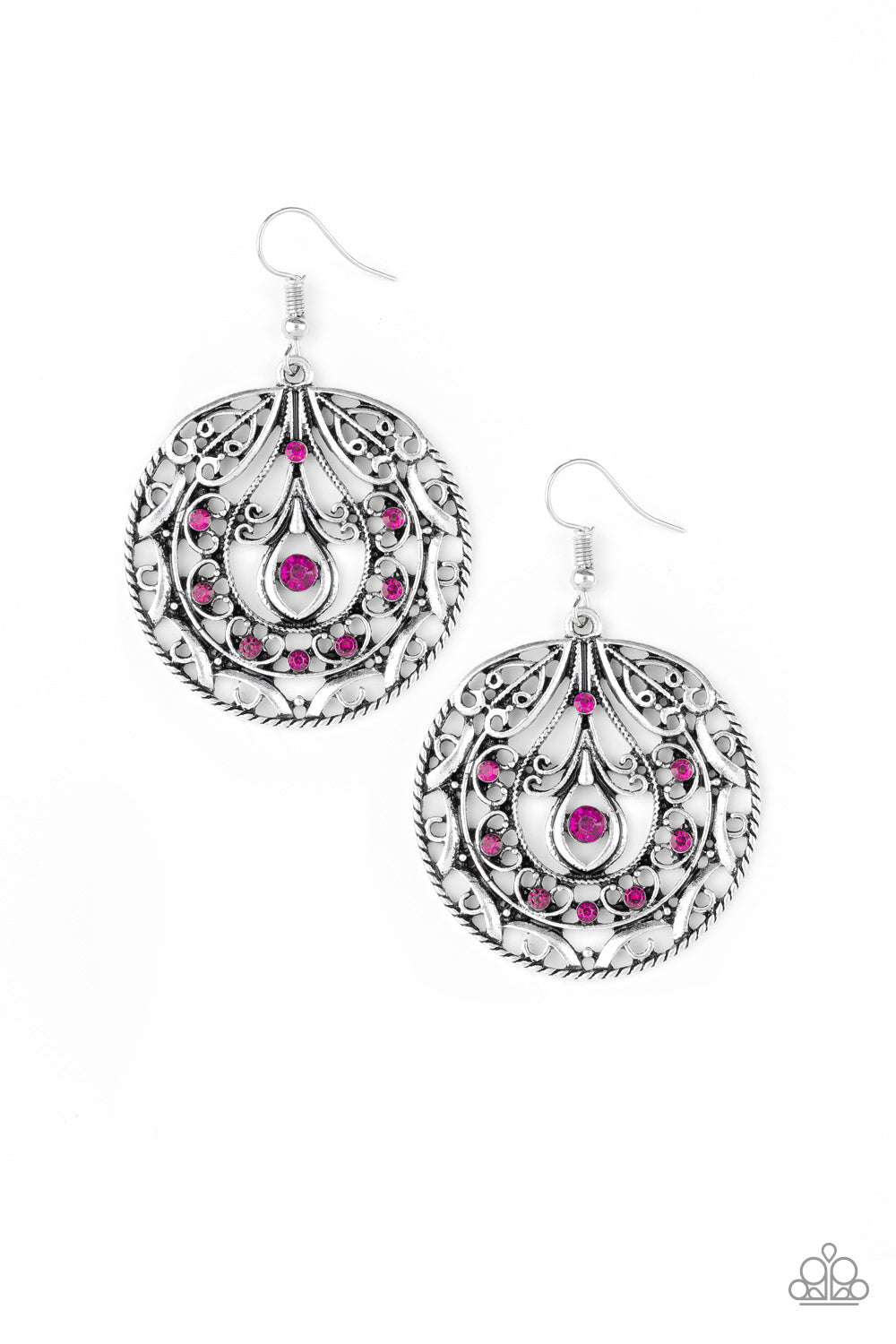 Choose to Sparkle - pink - Paparazzi earrings