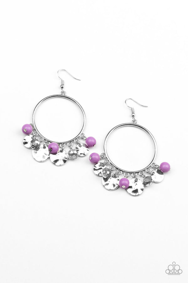 Chroma Chimes - purple - Paparazzi earrings – JewelryBlingThing