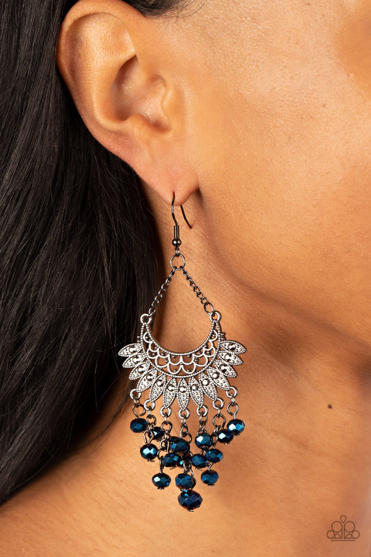 Chromatic Cascade - blue - Paparazzi earrings