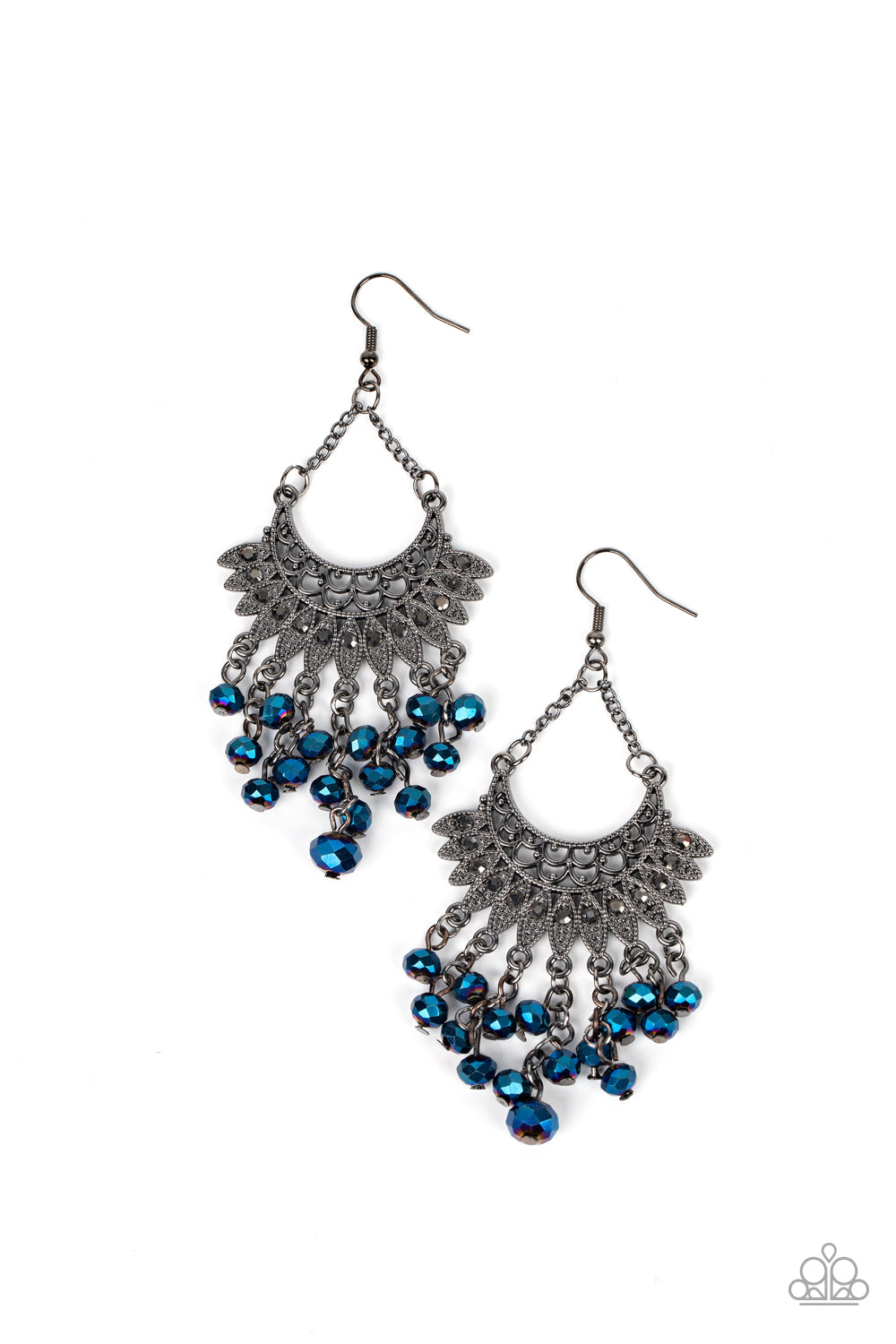 Chromatic Cascade - blue - Paparazzi earrings